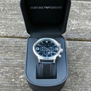 A|X Men's Leather Watch